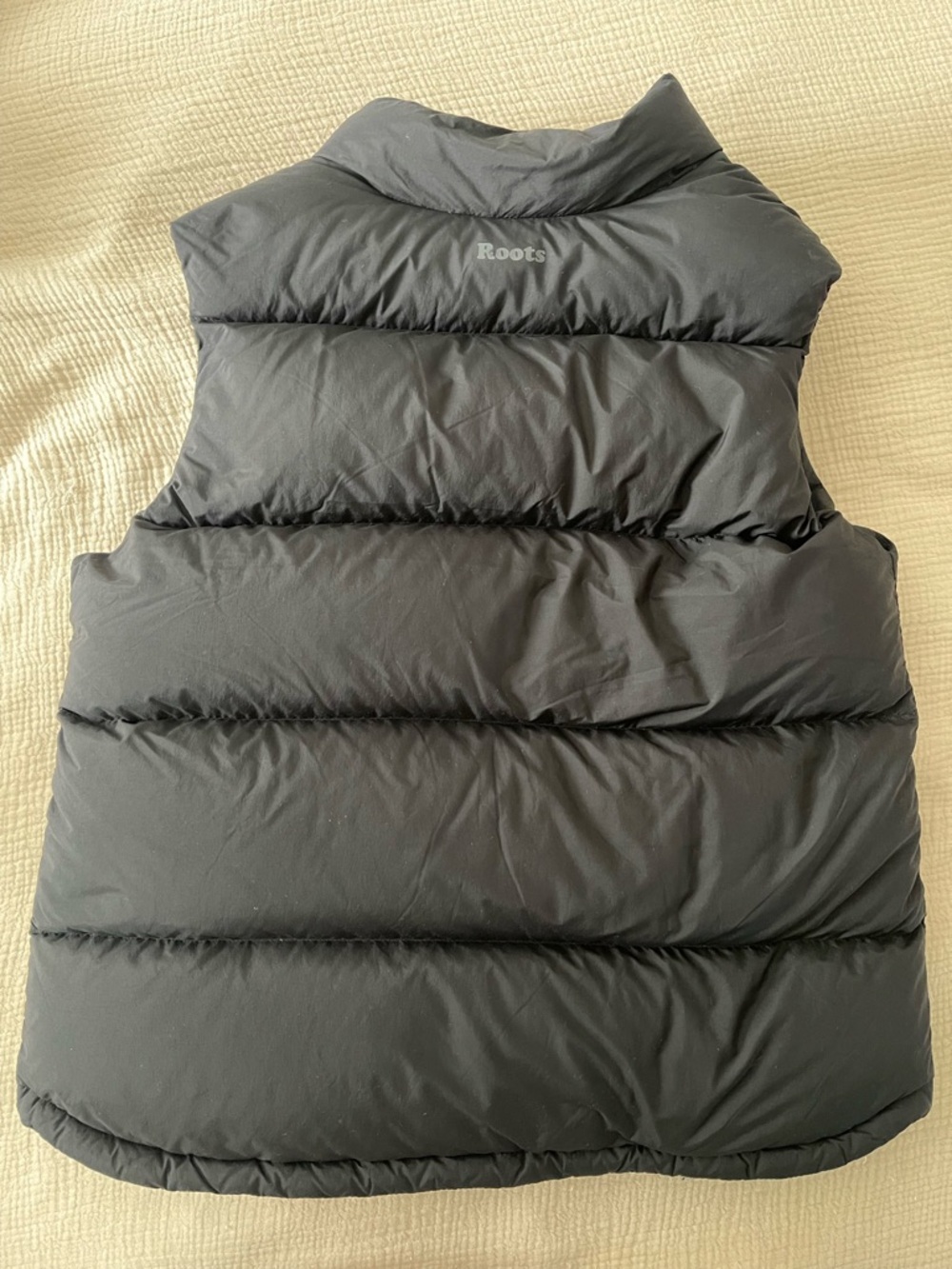 Roots Black Quilted Duck down Puffer Vest - Picture 5 of 6